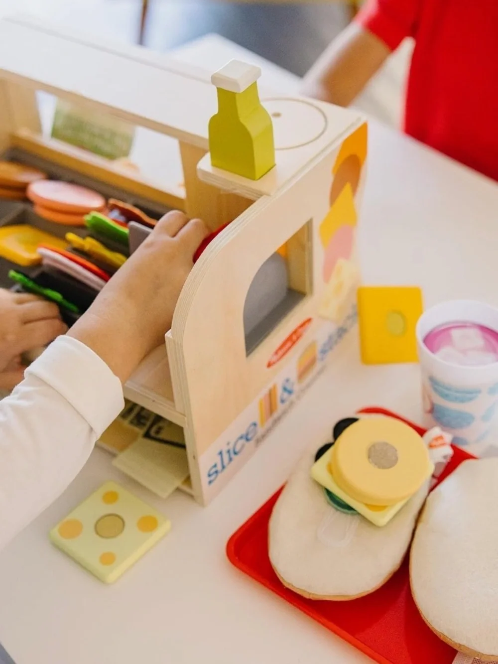 Melissa & Doug Wooden Slice & Stack Sandwich Set - Multicolor